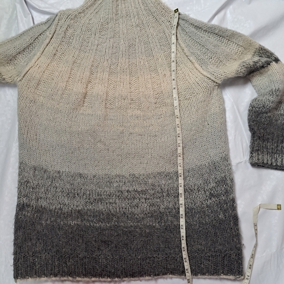ANTHROPOLOGIE Perri Ombre  Turtleneck striped sweater Tunic - Picture 10 of 12